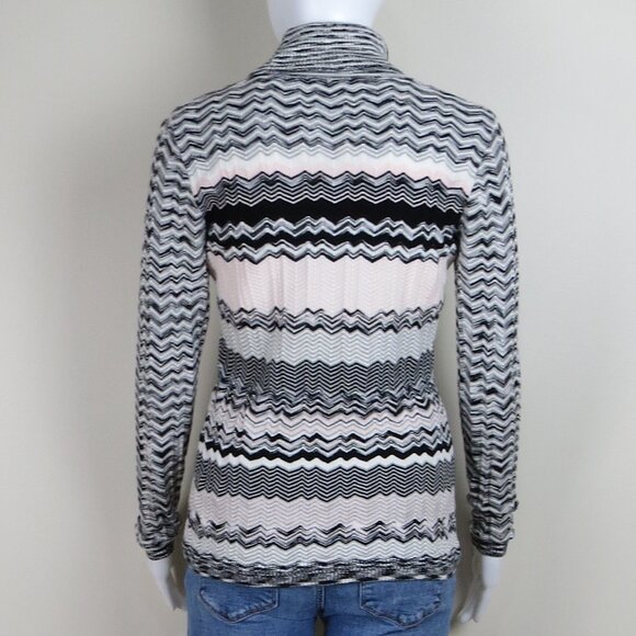 ECTETERA Chevron Knit Turtleneck Sweater SIZE Small - Picture 5 of 10